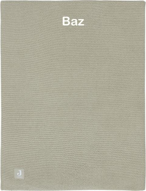 Wiegdeken Jollein olive green ongevoerd