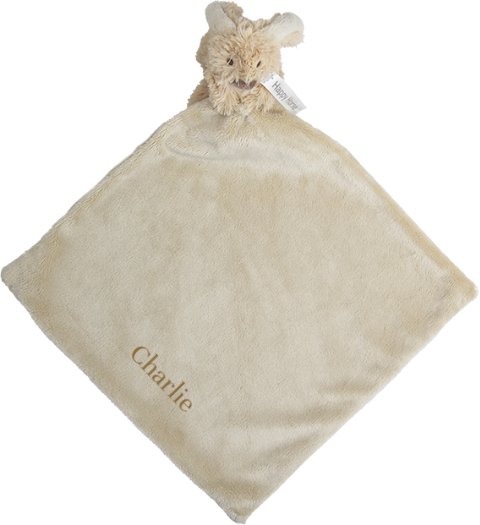 Knuffeldoekje met naam beige Happy Horse Richie