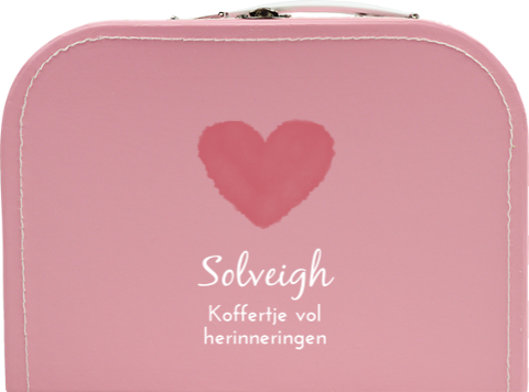 Speelgoed koffertje baby lichtroze