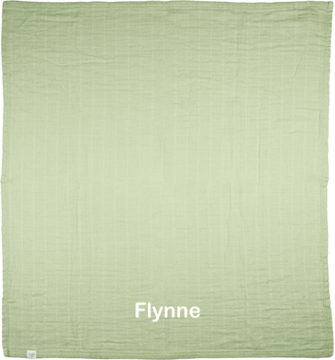 Hydrofiele doek met geborduurde naam groen