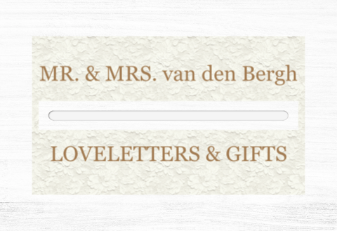 Enveloppendoos kant bruin 