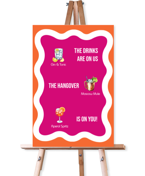 Cocktail bord kleurrijk