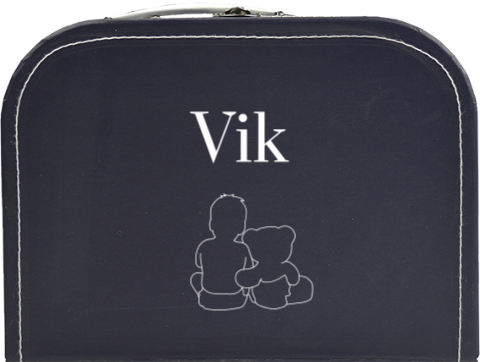 Speelgoed koffertje baby navy blauw