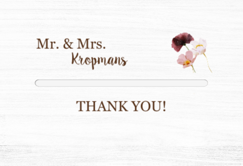 Enveloppendoos wit bruin met bloemen