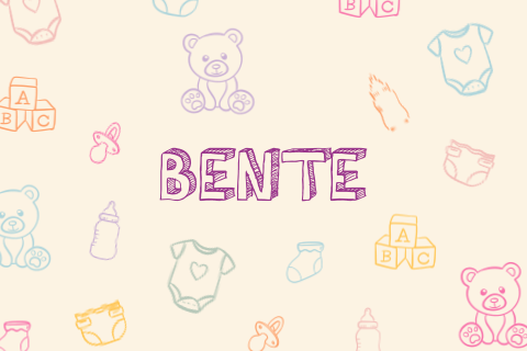 Geboortekaartje baby doodles gekleurd Bente