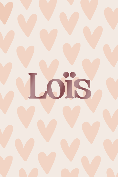 Geboortekaartje Hartjesprint zacht perzik