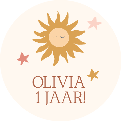 Sticker 44mm Zon Olivia 