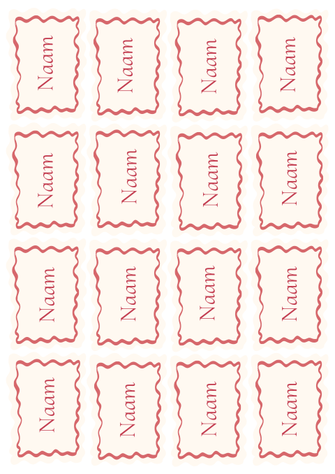 Naamkaartjes kringelvorm Maxim Henry