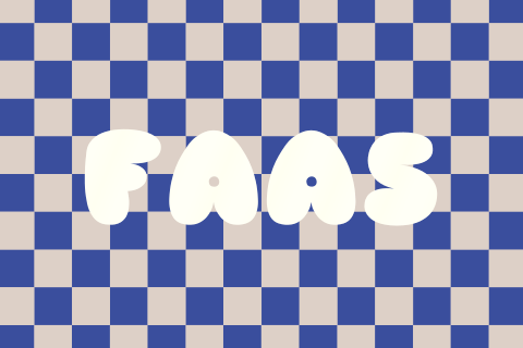 Geboortekaartje blokjesprint blauw beige - hoogglans