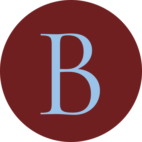 Sluitzegel bordeaux letter lichtblauw Benjamin