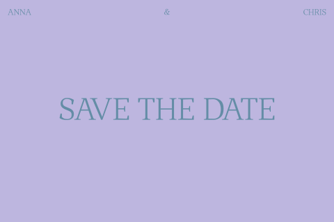 Anna Chis Save the date Lila