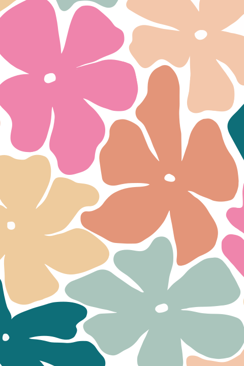 Wenskaart Bloemen print