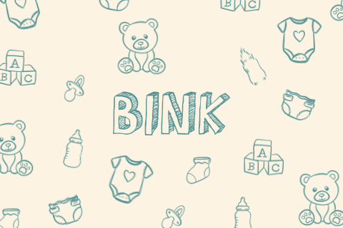 Geboortekaartje baby doodles uni Bink