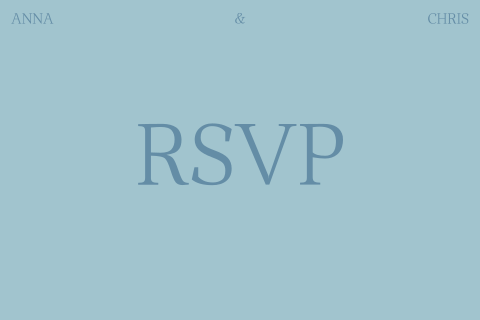Anna Chris Extra Kaart RSVP