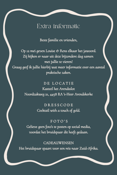 Trouw extra kaart kringelrand