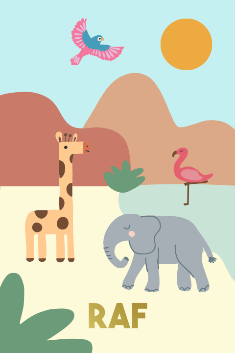 Geboortekaartje dieren