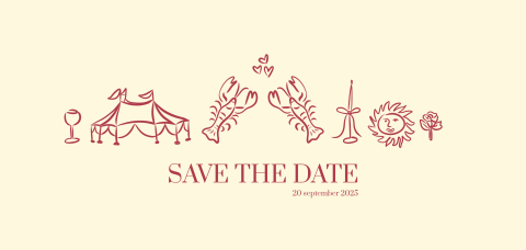 Save the date iconen liggend Jacob Lizette