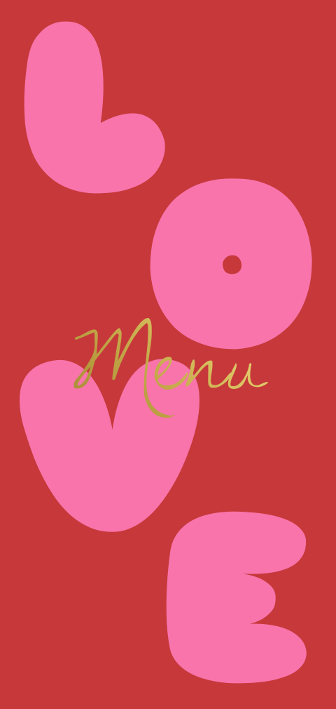 Trouw Love Menukaart