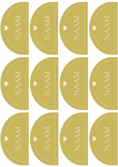 Naamkaartjes Halve Boog Danielle Richie