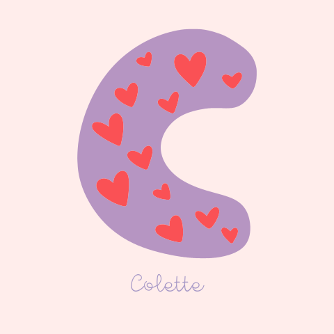Geboortekaartje Letter C
