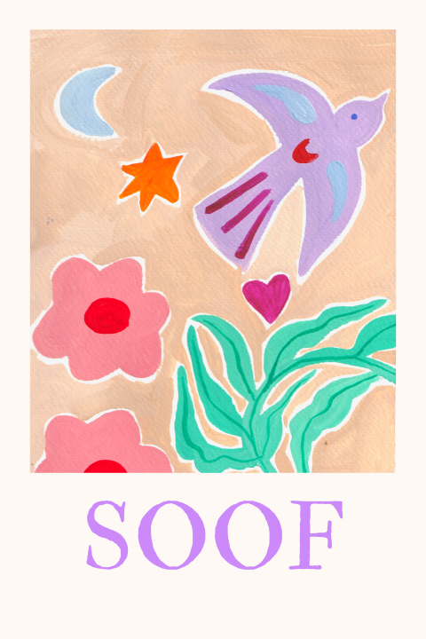 Tuinbord Gouache Zwaluw Soof
