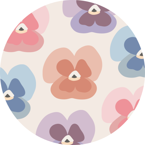 Sluitzegel Viooltjes