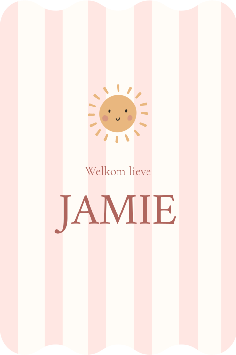 Raambord golvende vorm Jamie