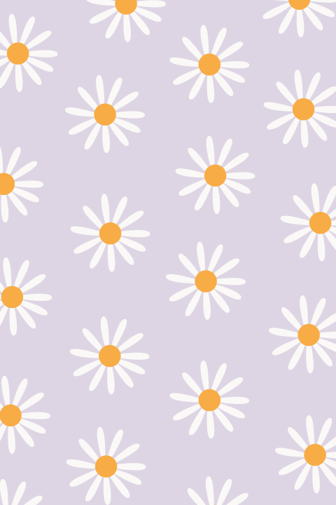 Wenskaart Lila met bloemen