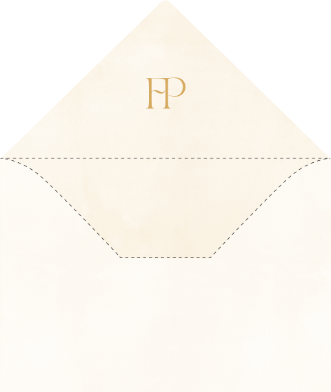 Envelop Inlay Trouwkaart Francis Paul