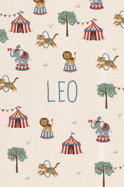 Poster Circus print kleurrijk Leo