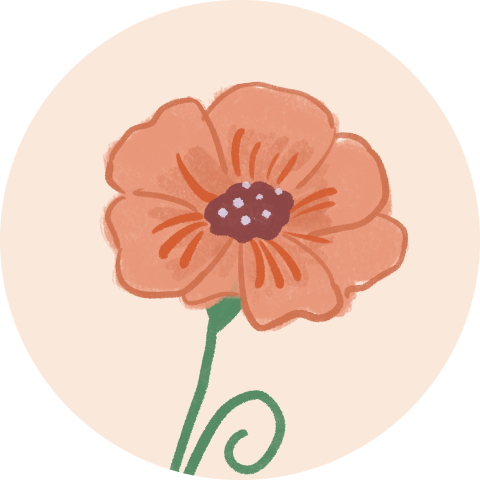 Sluitzegel bloem oranje Lily Rose