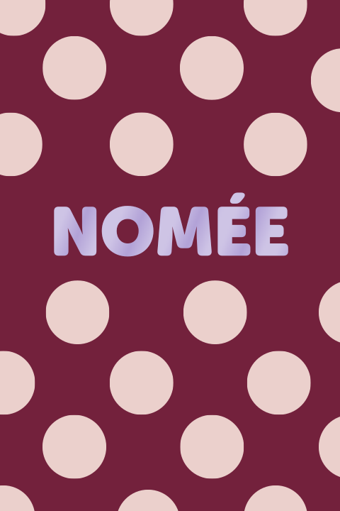 Geboortekaartje Polkadot stippen burgundy roze Nomée