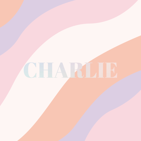 Geboortekaartje Golven pastel holografisch folie