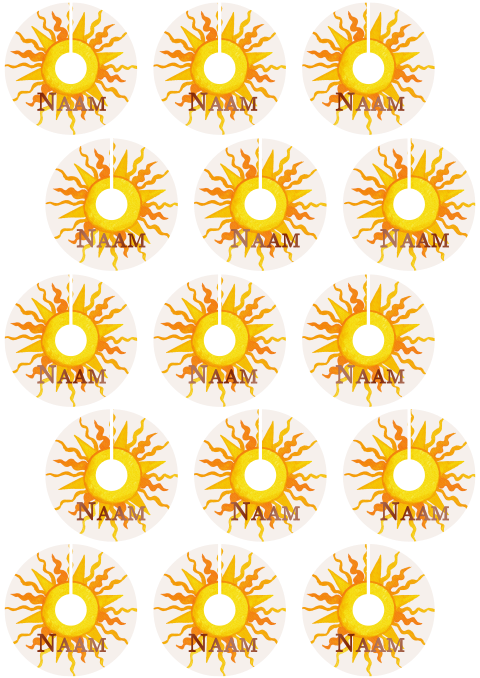 Glaslabels zon Milou Frans