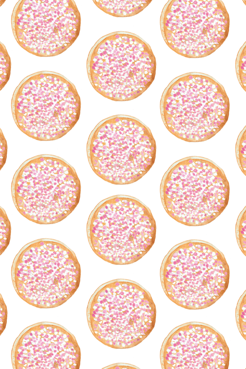 Wenskaart Roze muisjes