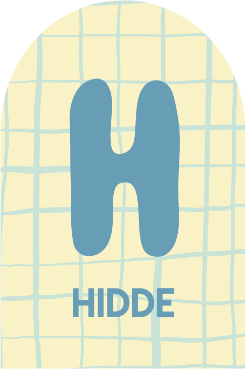 Geboortekaartje Letter H