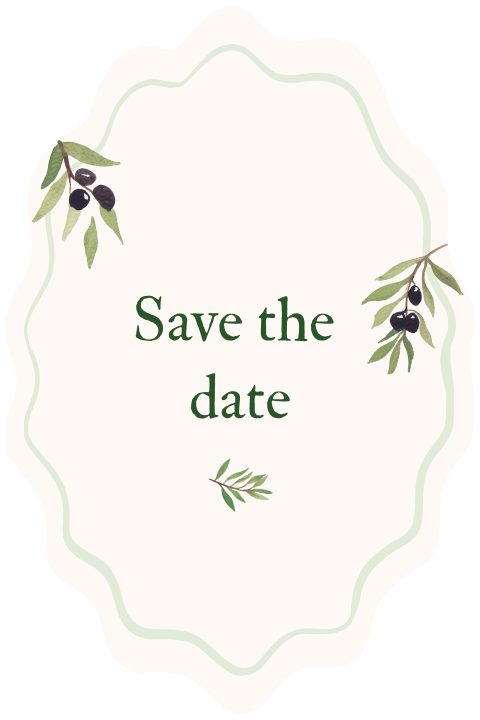 Save the date Kringel Olijf