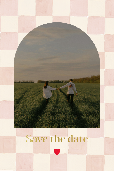 Ralph Jip Bloemen Checkerboard Save the date