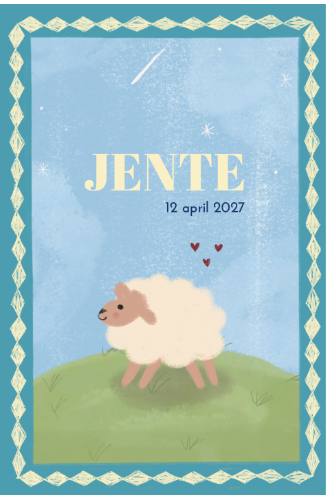 Raambord Schaapje Weide Jente