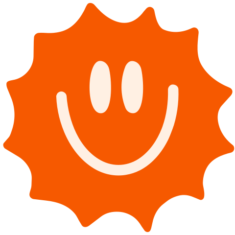Sluitzegel Zon Smiley Uitgesneden