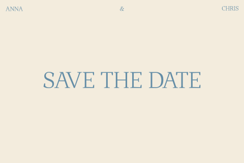 Anna Chis Save the date Beige