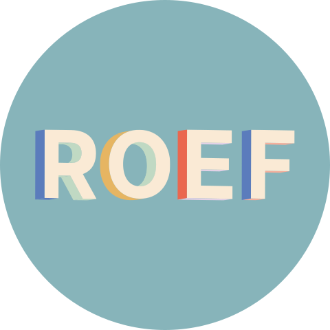 Raamsticker 3D Letters Roef