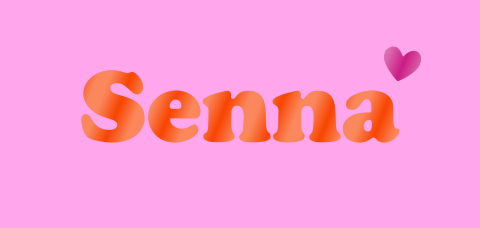 Geboortekaartje Roze oranje Senna