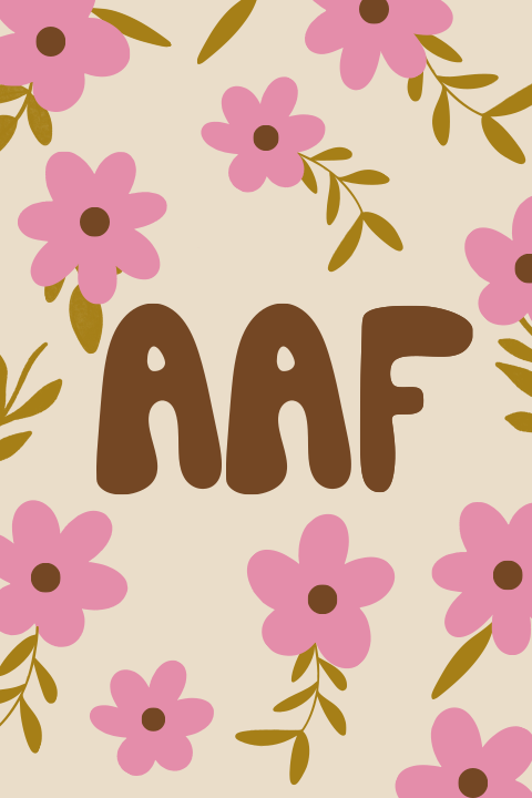 Geboortekaartje Bloemen Stoere Letters Aaf