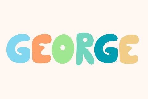 Geboortekaartje gekleurde letters getekend