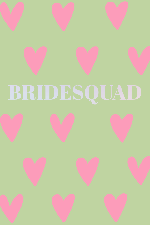 Getuigen kaartje hartjes groen & roze