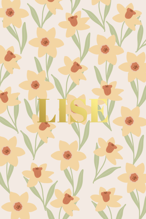 Geboortekaartje Geboortebloem narcissen maart