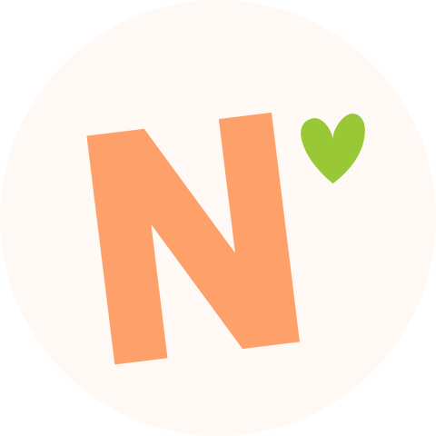Sluitzegel letter oranje klein hartje Noah