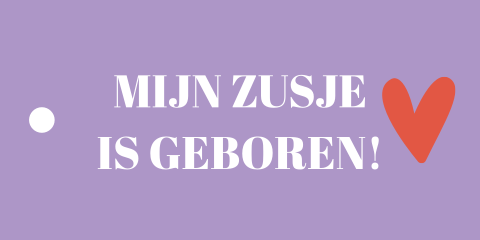 Label 70x35mm Coco zusje geboren