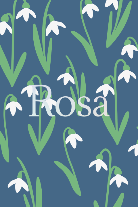 Geboortekaartje Sneeuwklokjes Holografisch folie